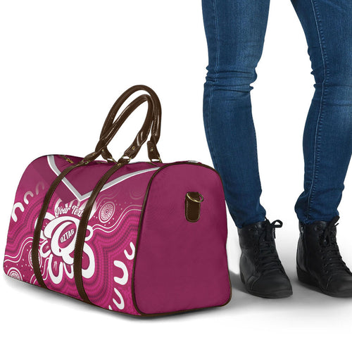 Queensland Oztag Custom Travel Bag QLD Indigenous Art