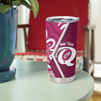 Queensland Oztag Custom Tumbler Cup QLD Indigenous Art