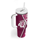 Queensland Oztag Custom Tumbler With Handle QLD Indigenous Art