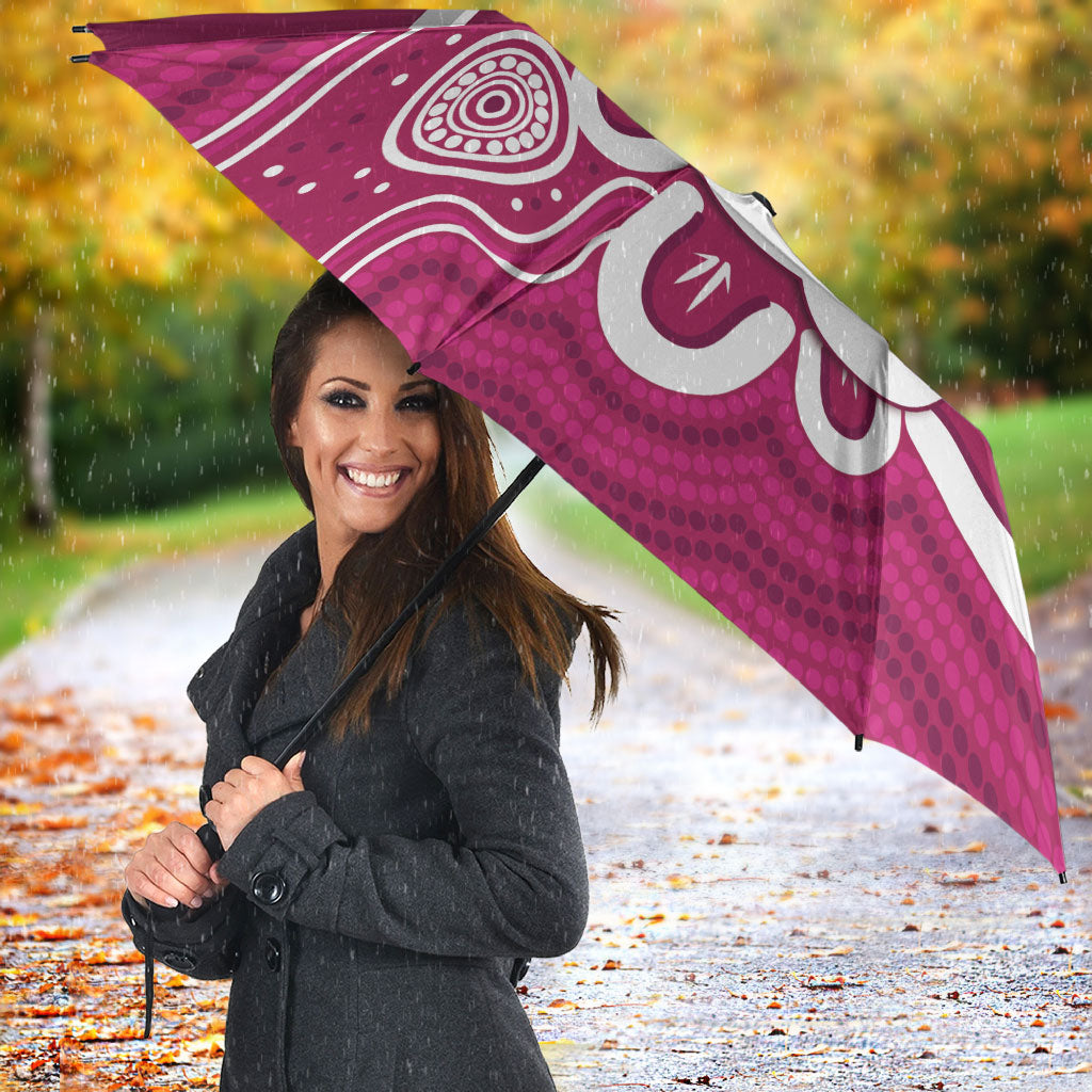 Queensland Oztag Custom Umbrella QLD Indigenous Art