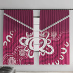 Queensland Oztag Custom Window Curtain QLD Indigenous Art