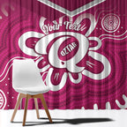 Queensland Oztag Custom Window Curtain QLD Indigenous Art