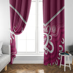 Queensland Oztag Custom Window Curtain QLD Indigenous Art