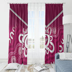 Queensland Oztag Custom Window Curtain QLD Indigenous Art