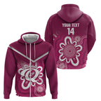 Queensland Oztag Custom Zip Hoodie QLD Indigenous Art