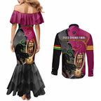 panthers-and-broncos-rugby-couples-matching-mermaid-dress-and-long-sleeve-button-shirts-2023-grand-final-penrith-brisbane-together