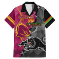 panthers-and-broncos-rugby-family-matching-mermaid-dress-and-hawaiian-shirt-2023-grand-final-penrith-brisbane-together
