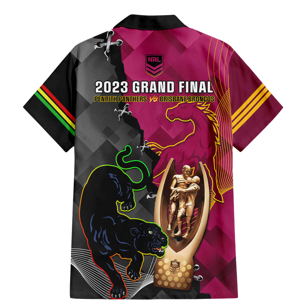 panthers-and-broncos-rugby-family-matching-mermaid-dress-and-hawaiian-shirt-2023-grand-final-penrith-brisbane-together