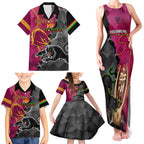 panthers-and-broncos-rugby-family-matching-tank-maxi-dress-and-hawaiian-shirt-2023-grand-final-penrith-brisbane-together
