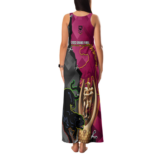 panthers-and-broncos-rugby-family-matching-tank-maxi-dress-and-hawaiian-shirt-2023-grand-final-penrith-brisbane-together