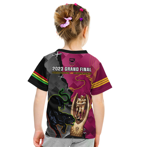 panthers-and-broncos-rugby-kid-t-shirt-2023-grand-final-penrith-brisbane-together