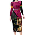 panthers-and-broncos-rugby-long-sleeve-bodycon-dress-2023-grand-final-penrith-brisbane-together