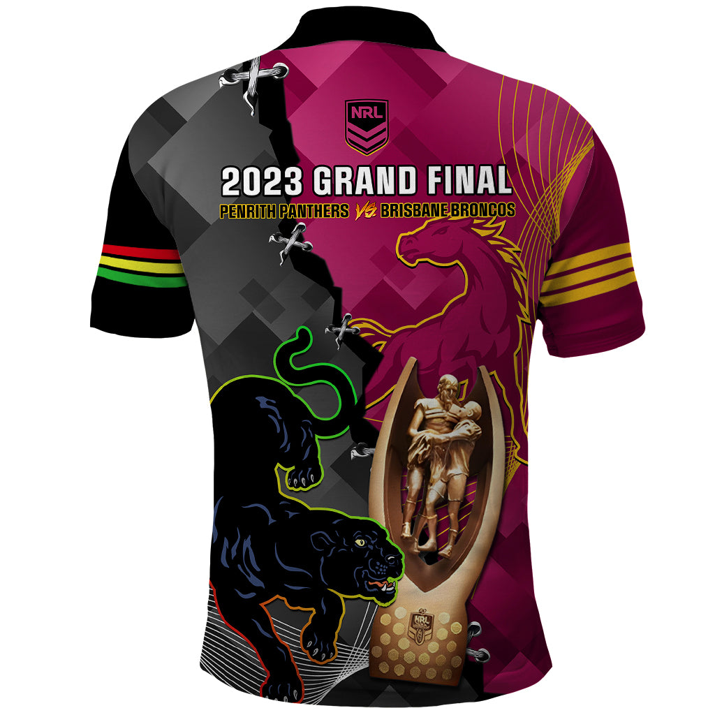 panthers-and-broncos-rugby-polo-shirt-2023-grand-final-penrith-brisbane-together