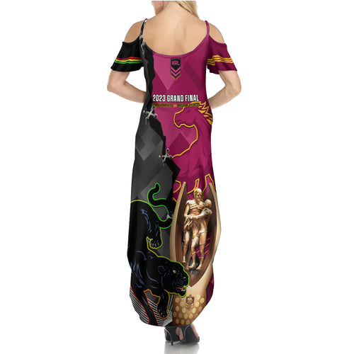 panthers-and-broncos-rugby-summer-maxi-dress-2023-grand-final-penrith-brisbane-together