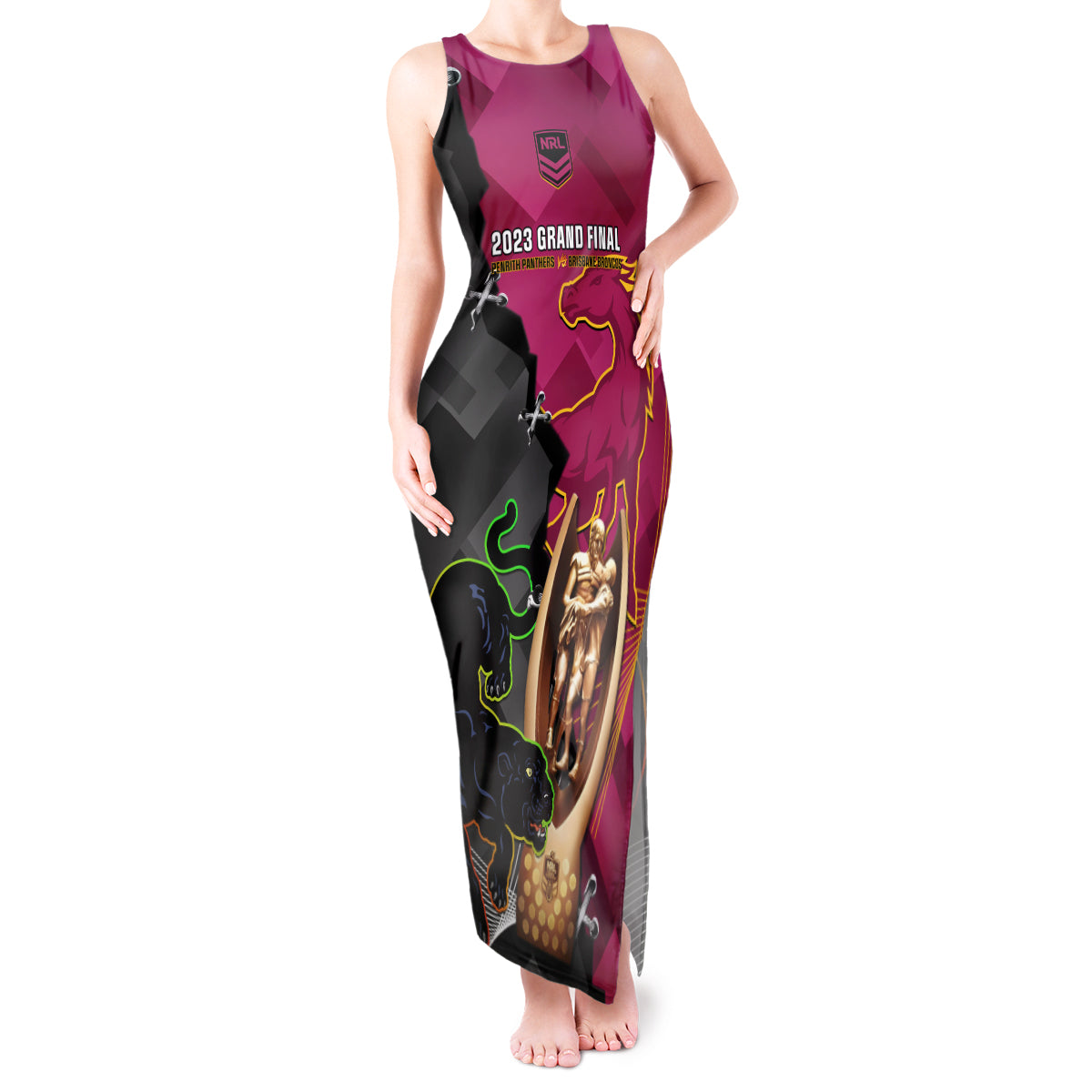 panthers-and-broncos-rugby-tank-maxi-dress-2023-grand-final-penrith-brisbane-together