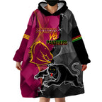 panthers-and-broncos-rugby-wearable-blanket-hoodie-2023-grand-final-penrith-brisbane-together