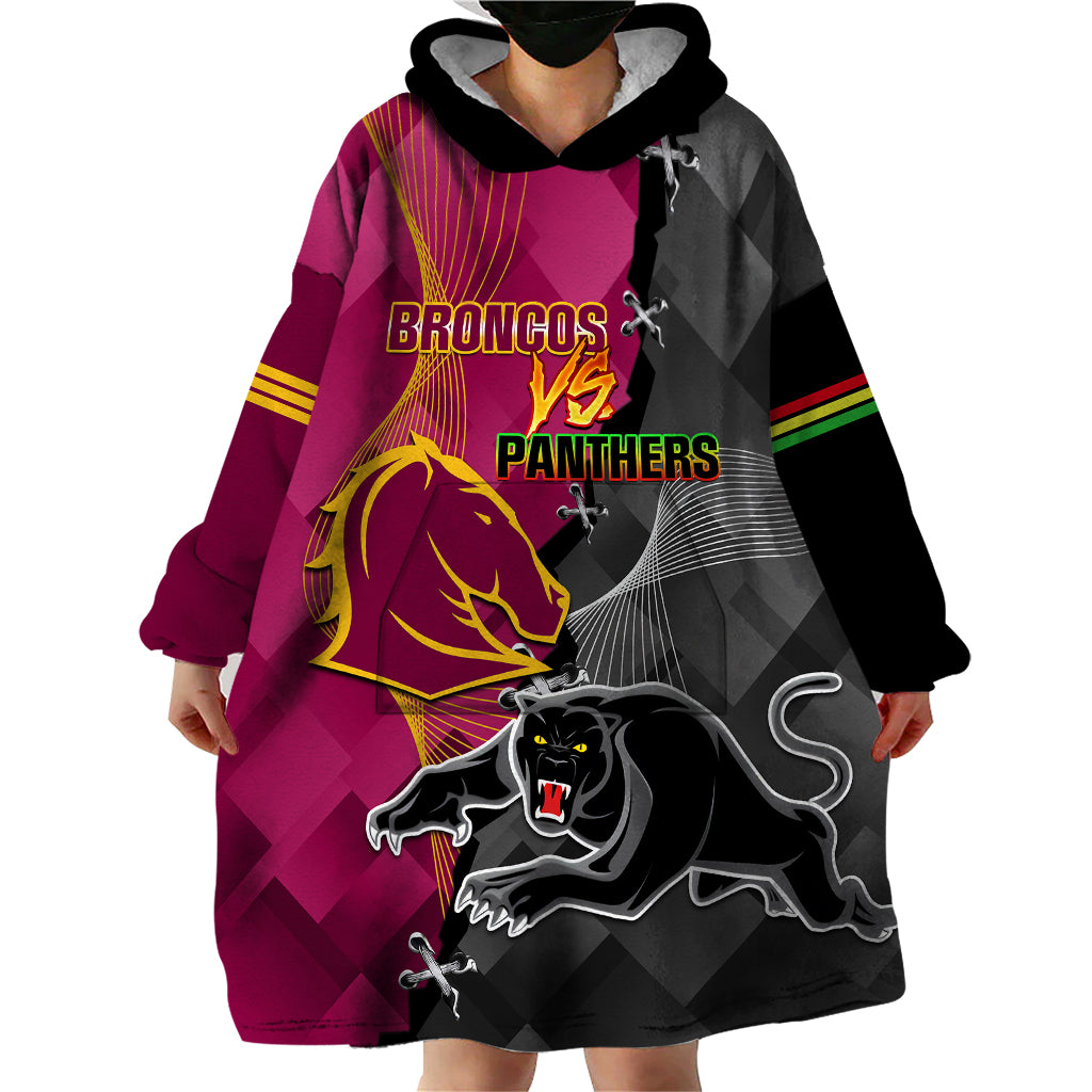 panthers-and-broncos-rugby-wearable-blanket-hoodie-2023-grand-final-penrith-brisbane-together
