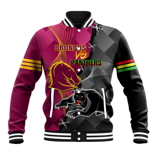 personalised-panthers-and-broncos-rugby-baseball-jacket-2023-grand-final-penrith-brisbane-together