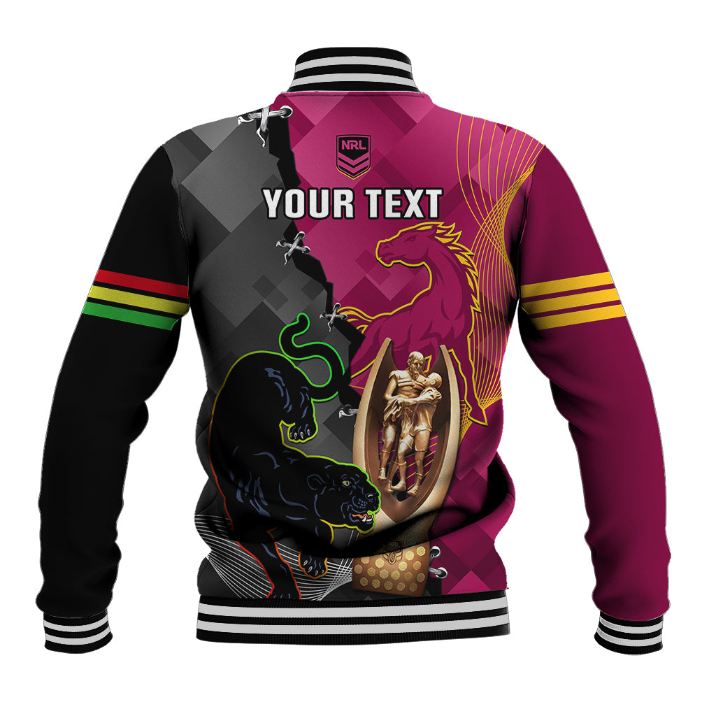 personalised-panthers-and-broncos-rugby-baseball-jacket-2023-grand-final-penrith-brisbane-together