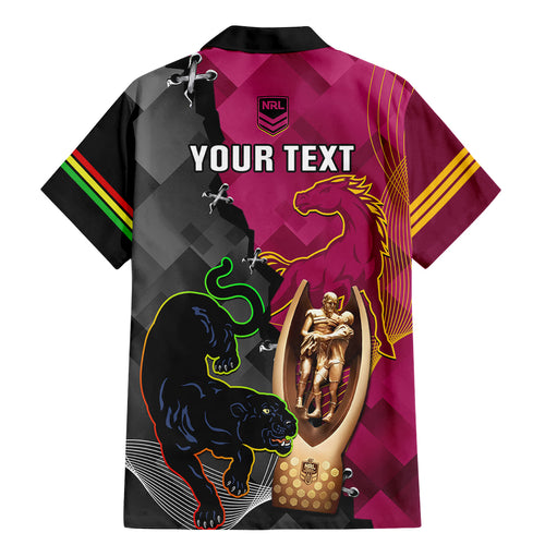personalised-panthers-and-broncos-rugby-family-matching-mermaid-dress-and-hawaiian-shirt-2023-grand-final-penrith-brisbane-together