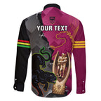 personalised-panthers-and-broncos-rugby-family-matching-puletasi-dress-and-hawaiian-shirt-2023-grand-final-penrith-brisbane-together