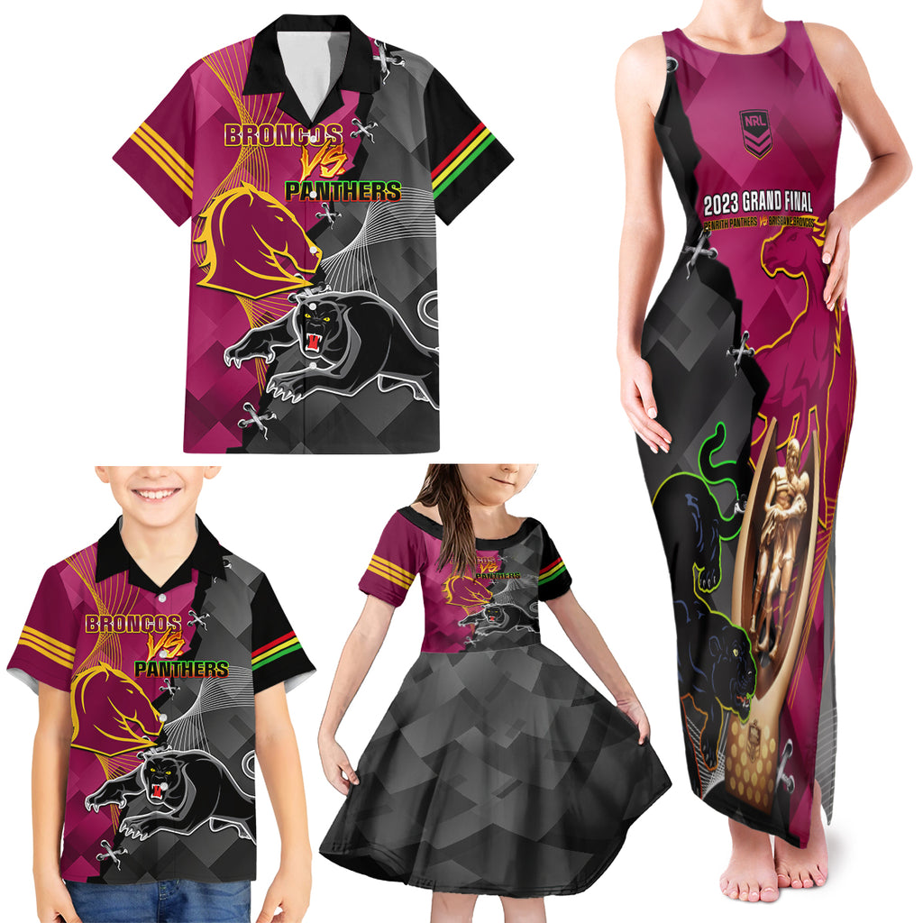 personalised-panthers-and-broncos-rugby-family-matching-tank-maxi-dress-and-hawaiian-shirt-2023-grand-final-penrith-brisbane-together