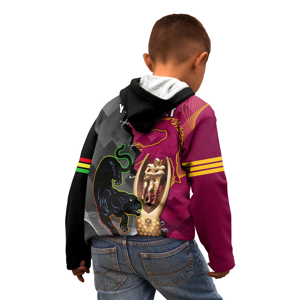 personalised-panthers-and-broncos-rugby-kid-hoodie-2023-grand-final-penrith-brisbane-together