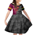 personalised-panthers-and-broncos-rugby-kid-short-sleeve-dress-2023-grand-final-penrith-brisbane-together