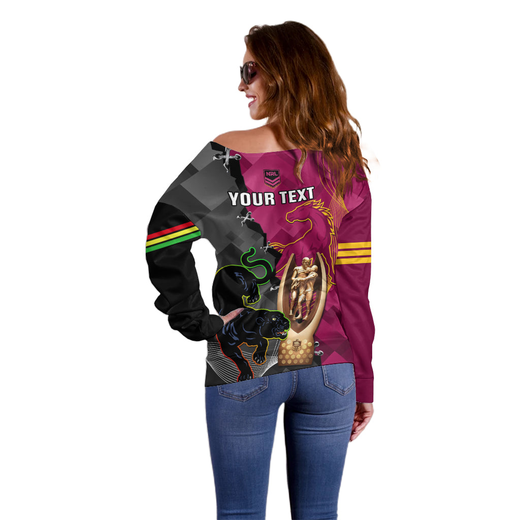 personalised-panthers-and-broncos-rugby-off-shoulder-sweater-2023-grand-final-penrith-brisbane-together