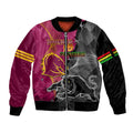 personalised-panthers-and-broncos-rugby-sleeve-zip-bomber-jacket-2023-grand-final-penrith-brisbane-together