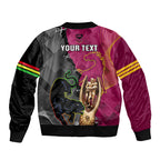 personalised-panthers-and-broncos-rugby-sleeve-zip-bomber-jacket-2023-grand-final-penrith-brisbane-together