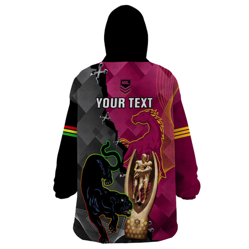 personalised-panthers-and-broncos-rugby-wearable-blanket-hoodie-2023-grand-final-penrith-brisbane-together
