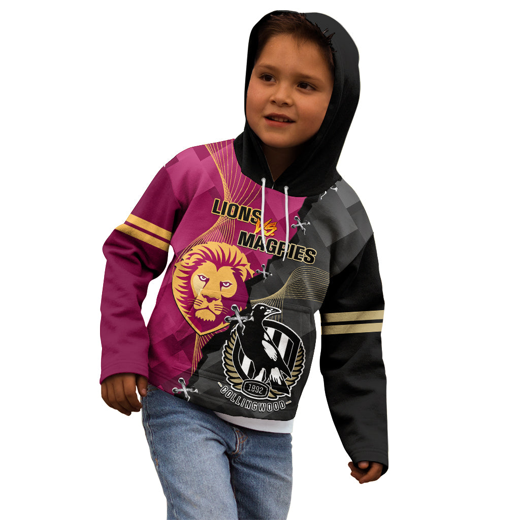 collingwood-and-lions-football-kid-hoodie-2023-grand-final-magpies-brisbane-together