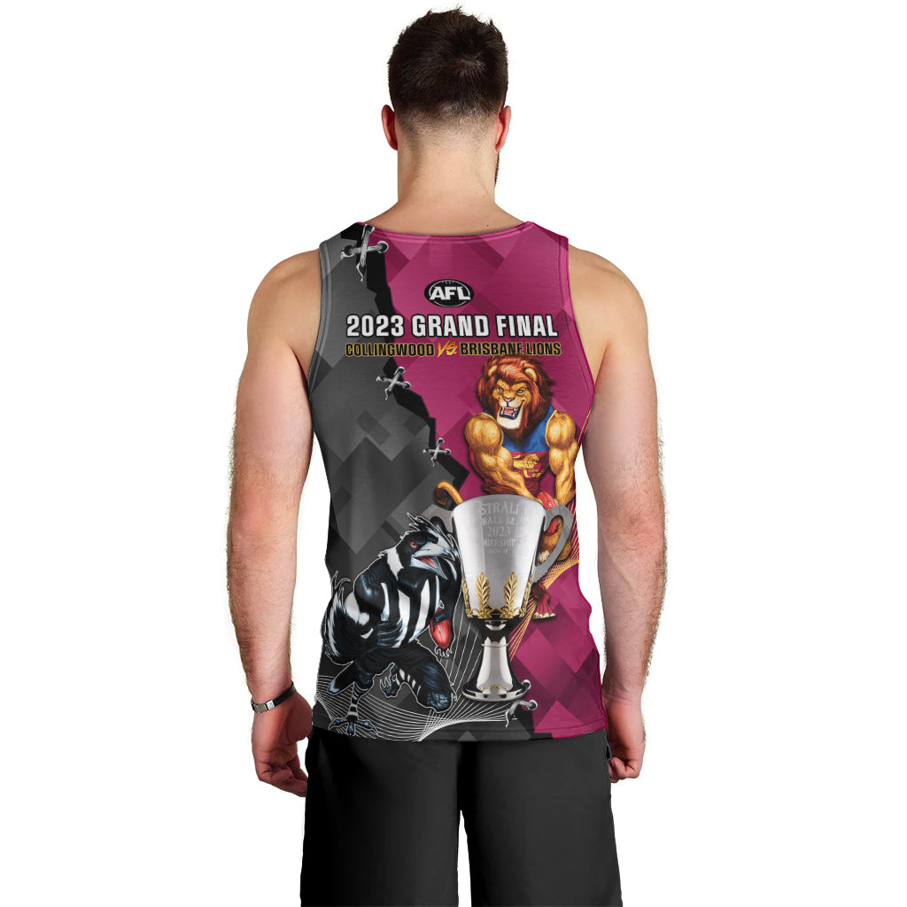 collingwood-and-lions-football-men-tank-top-2023-grand-final-magpies-brisbane-together