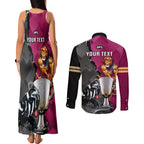 personalised-collingwood-and-lions-football-couples-matching-tank-maxi-dress-and-long-sleeve-button-shirts-2023-grand-final-magpies-brisbane-together