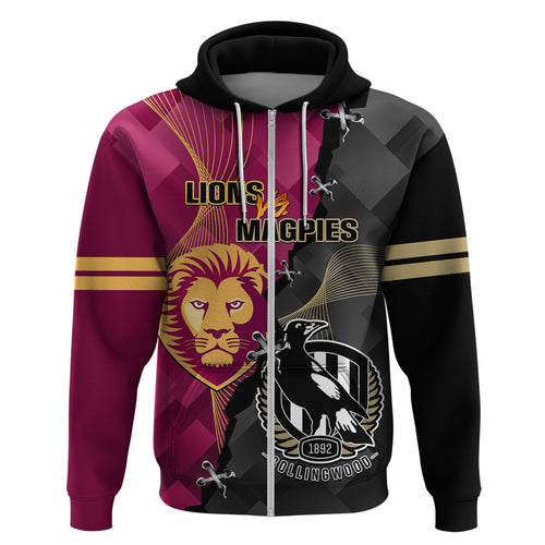 personalised-collingwood-and-lions-football-hoodie-2023-grand-final-magpies-brisbane-together