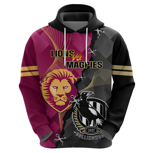 personalised-collingwood-and-lions-football-hoodie-2023-grand-final-magpies-brisbane-together