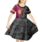 personalised-collingwood-and-lions-football-kid-short-sleeve-dress-2023-grand-final-magpies-brisbane-together