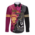 personalised-collingwood-and-lions-football-long-sleeve-button-shirt-2023-grand-final-magpies-brisbane-together