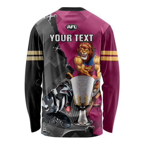 personalised-collingwood-and-lions-football-long-sleeve-shirt-2023-grand-final-magpies-brisbane-together