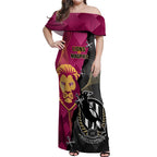 personalised-collingwood-and-lions-football-off-shoulder-maxi-dress-2023-grand-final-magpies-brisbane-together