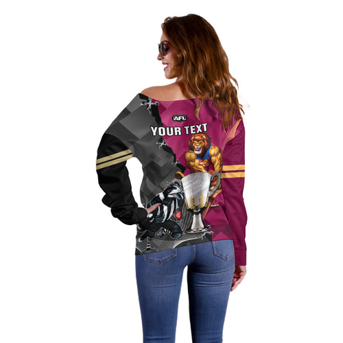 personalised-collingwood-and-lions-football-off-shoulder-sweater-2023-grand-final-magpies-brisbane-together