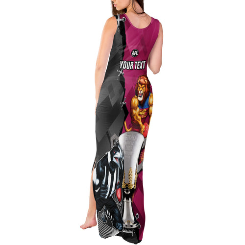 personalised-collingwood-and-lions-football-tank-maxi-dress-2023-grand-final-magpies-brisbane-together