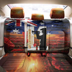 Australia Rememberance Day Back Car Seat Cover 11 November Poppy Field With Last Post
