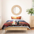 Australia Rememberance Day Bedding Set 11 November Poppy Field With Last Post