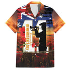 Australia Rememberance Day Family Matching Long Sleeve Bodycon Dress and Hawaiian Shirt 11 November Poppy Field With Last Post