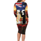 Australia Rememberance Day Family Matching Long Sleeve Bodycon Dress and Hawaiian Shirt 11 November Poppy Field With Last Post