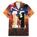 Australia Rememberance Day Family Matching Mermaid Dress and Hawaiian Shirt 11 November Poppy Field With Last Post