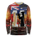 Australia Rememberance Day Long Sleeve Shirt 11 November Poppy Field With Last Post