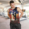 Australia Rememberance Day Men Tank Top 11 November Poppy Field With Last Post